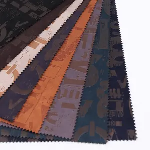 Hot Stamping Print Suede China Knitted Customized Polyester Fabric Features For Cloth