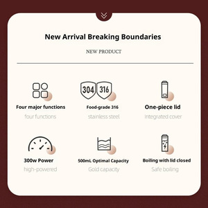 500ml USB Portable Office Travel Mini <b>Kettle</b> With Digital <b>Temperature</b> <b>Control</b> Stainless Steel Household Use Heating Cup - Product Image 6