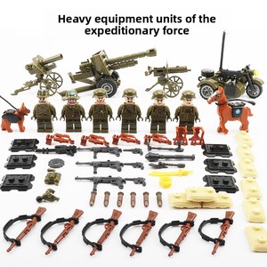 Bloques de Construcción Militares de Partículas Pequeñas, Set de Soldados y Muñecos para Ensamblar a Partir de 14 Años, Jeep de Policía Especial, Armas, ABS - Product Image 5