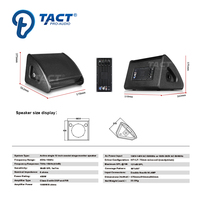 Système de sonorisation professionnel avec moniteur coaxial actif de 12 pouces pour spectacles en intérieur ou en extérieur, églises
