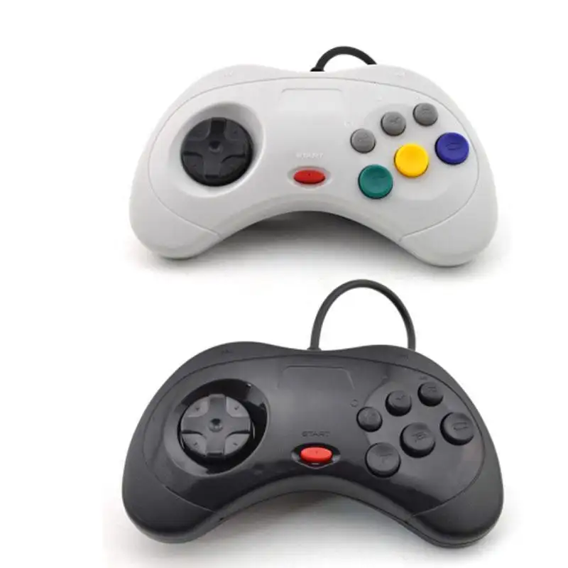 USB kablolu Gamepad Joystick Joypad için Saturn sistemi Sega Saturn klasik denetleyici