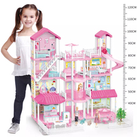Maison de poupée à assembler soi-même KSF Fashion Design, maison de jeu de princesse avec accessoires de meubles et poupées pour les jouets de Shantou