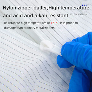 GMP atölyeleri için 121 ℃ isıya dayanıklı Anti statik temiz oda giyim toz geçirmez güvenlik kıyafetleri - Product Image 4