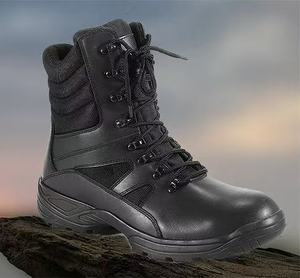 <span class=keywords><strong>Botas</strong></span> tácticas de cuero antipinchazos de tobillo alto con cordones firmes para senderismo escalada - Product Image 5