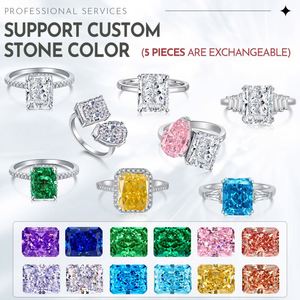 Wedding Jewelry Cubic Zirconia Necklace Earrings <b>Bracelet</b> Ring Jewelry Set for Women Party Marriage <b>Promise</b> Engagement Gift - Product Image 6