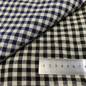 Respirant 100% pierre biologique naturelle lavée épaisse en stock <span class=keywords><strong>tissu</strong></span> de <span class=keywords><strong>lin</strong></span> à coudre en <span class=keywords><strong>lin</strong></span> rayé multicolore pour costumes d'hommes <span class=keywords><strong>au</strong></span> mètre - Product Image 4