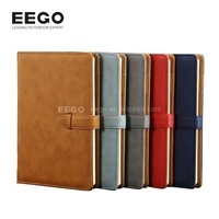 Cahier de planificateur à couverture rigide Journal d'écriture Cahier en gros de haute qualité en cuir Pu souple Cadeau Opp Bag Oem Diary