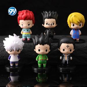 6 pièces chasseur x chasseur Figure Anime dessin animé Gon Killua Kurapika <span class=keywords><strong>Leorio</strong></span> Hisoka poupée jouet Statue - Product Image 1
