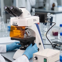 Best Selling Fluorescence Microscope Magnification LED Infinite Optical System Binocular for Laboratory