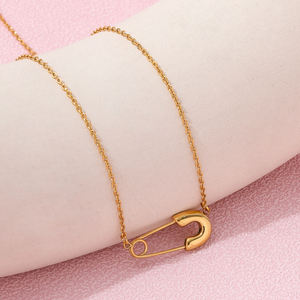 Joolim Dei Monili 18K Placcato Oro di Sicurezza Pin Pendente Della Collana Dell'acciaio Inossidabile del Commercio All'ingrosso Dei Monili - Product Image 5