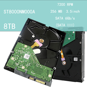 ST8000NM000A 8TB 3.5" Hard Drive Internal Enterprise SATA 6Gb/s 7200RPM 256MB Cache Penyimpanan Server NAS HDD - Product Image 1