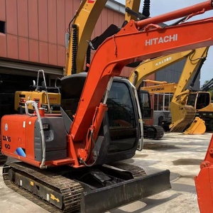 Mini-pelleuse Hitachi ZX60 d'occasion, moteur économe en carburant, système hydraulique d'origine stable, chenilles résistantes à l'usure. - Product Image 1