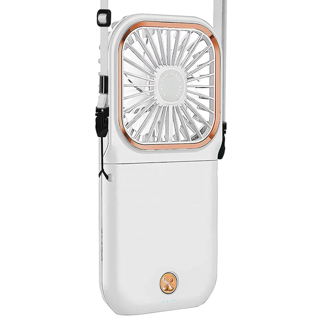USB Rechargeable Portable Mini Neck Fan 4 Speed Adjustable Fast Heat Dissipation Long Lasting Quiet Air Cooler Household Hotel