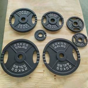 Gym Musculation Fitness 50mm 1.25-25KG Plaque de contrepoids à quatre barres Plaque standard en fonte avec deux poignées - Product Image 1
