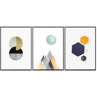 Tuval Sanat Posterleri Geometrik Dekor Boyama Baskı İskandinav Minimalist Modern Duvar sanat resmi Boho Soyut Yağlıboya Dijital Baskı