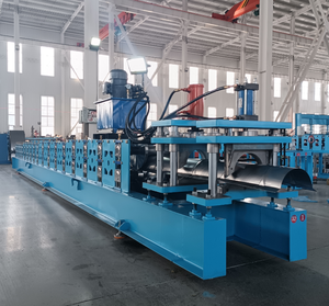 Electric Hydraulic Automatic Metal Roof Panel Round V Shaped Rain ridge Cap Roll Forming <b>Machine</b> Bearing Motor for Construction - Product Image 4