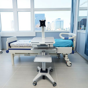 Troli Komputer Rumah Sakit Portabel yang Dapat Disesuaikan Tingginya untuk Klinik, Workstation Ultrasound Medis yang Dapat Dikustomisasi - Product Image 6