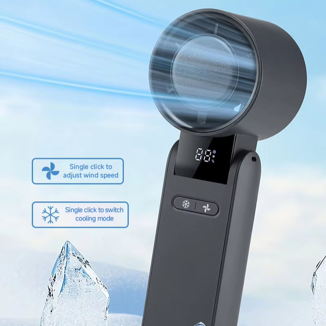 Portable Handheld Fan Rechargeable 4000mAh Battery Foldable Neck-Wearable Car Use CE ROHS Certified OEM/ODM Custom Design