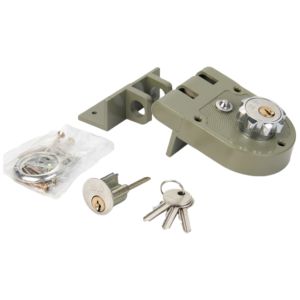 जस्ता मिश्र धातु उच्च गुणवत्ता वाले बाघ दरवाजा रिम लॉक सुरक्षा स्लाइडिंग दरवाजा - Product Image 5