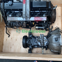 Moteur diesel 1HZ d'origine d'occasion avec boîte de vitesses pour Toyota Land Cruiser et Coster Bus