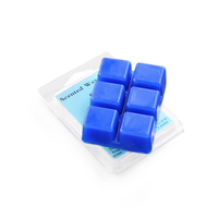 Bougies colorées en plastique, parfumées, pour emballage, 6 cavités, moule à griffes, conteneurs de cire pour tarte à cire, lot de 50 pièces