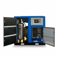 Compresseur d'air sans huile pur 22 kW, type vis, silencieux, lubrification à l'eau, pour hôpitaux et usines alimentaires