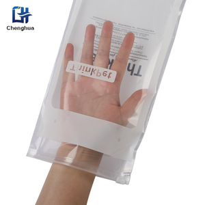 Pe Zipper Bags Transparent Rectangle Food Storage Multipurpose Sealing Bags With Long Zip Closure For Home And Kitchen Use - Product Image 2