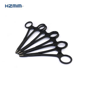 HZMIM Mode Kustomisasi Instrumen Bedah Sekali Pakai Hitam 14Cm Gunting Tang Plastik Bening Pinset Sekali Pakai untuk Bedah - Product Image 1