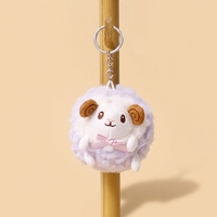 En gros, Mini Mignon Porte-clés Pendentif Mouton en Peluche, Poupée de Mariage, Jouets en Peluche Agneau Personnalisés, Animaux en Peluche pour Cadeau Promotionnel