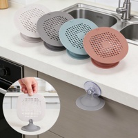 Filtre de vidange d'évier en silicone de qualité alimentaire avec ventouses pour cuisine domestique, compatible lave-vaisselle, bouchon écologique