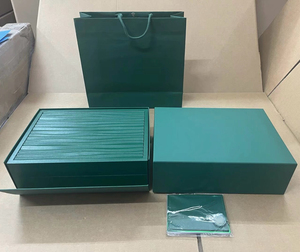 Caja de Reloj de Madera Personalizada de Lujo con Diseño de Superficie Ondulada, Nueva Caja de Reloj de Marca Verde 2025 Directo de Fábrica, Caja de Almacenamiento de Joyas para Relojes - Product Image 2