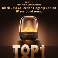 RK-C311 FS68 musique verre Audio Manhattan verre puissance 80W haut-parleur sans fil lumineux Transparent haut-parleur coloré 5.3 basse