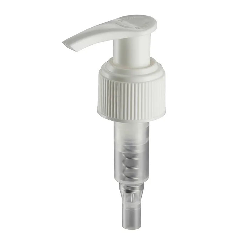 Distributeur de pompe à lotion 24mm 28mm pompe à lotion en plastique lisse/nervuré