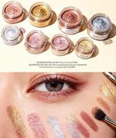GUANZUN Waldgrüner Lidschatten Highlighter Metallisches Aluminium-Glitzerpigment 5-100 Mikron Kosmetisches Schimmerpulver Kostenlose 1g Probe