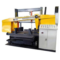 Machine à scier à ruban CNC Raintech pour poutres en H, scie à ruban horizontale automatique, découpe de poutres