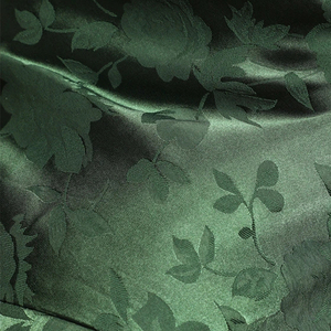 Abito da donna in raso abito lungo Jacquard floreale in raso <span class=keywords><strong>verde</strong></span> <span class=keywords><strong>smeraldo</strong></span> semplicemente sognante - Product Image 5