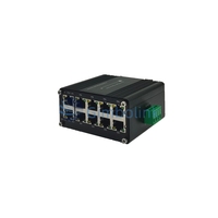 Commutateur Ethernet à Fibre Optique Industriel Mini Gimbo 10 Ports 10/100/1000T RJ45 Compact Convertisseur Média PoE Fibre Optique 5G