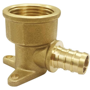 Raccords coudés à embout pour tuyaux PEX, adaptateur femelle NPT 1/2\" PEX x 3/4\", raccords à sertir <span class=keywords><strong>en</strong></span> laiton pour travaux de <span class=keywords><strong>plomberie</strong></span> avec tuyaux PEX - Product Image 2