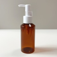 Flacon pompe pour lotion, huile nettoyante, huile démaquillante, transparent, de haute qualité, brun, 100 ml, 150 ml, 200 ml, 280 ml