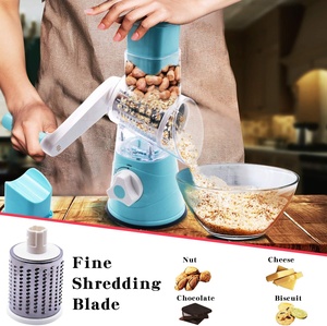 Rallador, triturador, picador, cortador, rebanador mandolina y caja giratoria <span class=keywords><strong>manual</strong></span> de tambor con color personalizado <span class=keywords><strong>para</strong></span> hash browns, molinillo de nueces y ajo - Product Image 4