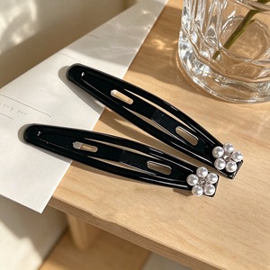 5474 Pinza de Pelo Elegante Estilo Coreano con Perlas y Flores para Mujer, Pinza Delicada para Flequillo, Pinza para Cabello de Bebé, Pinza Pequeña para el Cabello, Versátil - Product Image 1