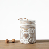 Pot à bonbons en résine avec couvercle, art de décorer la maison, conception unique de luxe, pots à bonbons blancs personnalisés, vente en gros, pièces