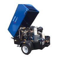 Compresseur d'air diesel LUY050-7 d'origine Host Altas Copco Kubota 180cfm 7Bar pour marteau-piqueur