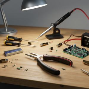 Pince à bec long de précision 133 mm pour réparation électronique - Product Image 3