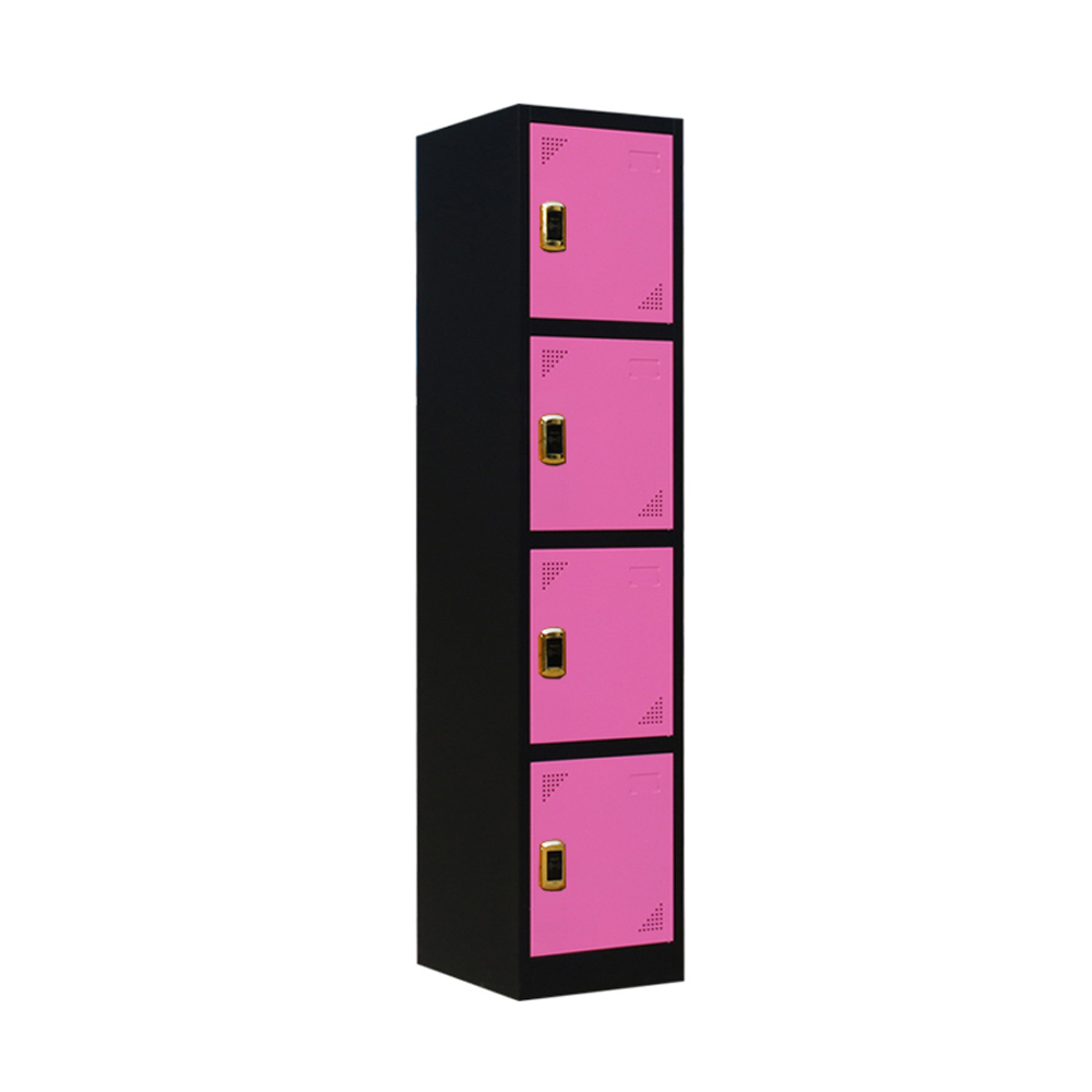 Haute Qualité 4 Portes En Acier Coloré Casier de Garde-Robe