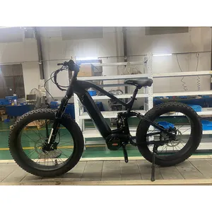 Bicicleta Electrica Aluminium Elektrische Full Suspension Ebike Fat Tire 1000W Elektrische Fiets