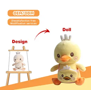 High Quality Custom Stuffed Animals Plush Toy Duck Cartoon Soft Stuffed Plush Doll Custom Plush Toy Animal for Gifts