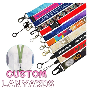 カラフルなブランクストラップロープバッジホルダーカスタムウォッシャブルストラップキーホルダーをぶら下げている電話ネックストラップキー - Product Image 1