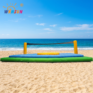 WINSUN Juegos Inflables Interactivos para Niños, Cancha de Voleibol Inflable de PVC - Product Image 1