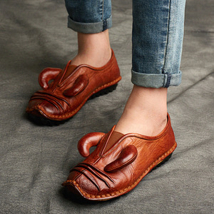 Botas Chukka de Piel Vacuna con Cordones, Cómodas y Novedosas para Otoño, Estilo Clásico Casual para Mujer, Edición Coreana con Desodorización - Product Image 3